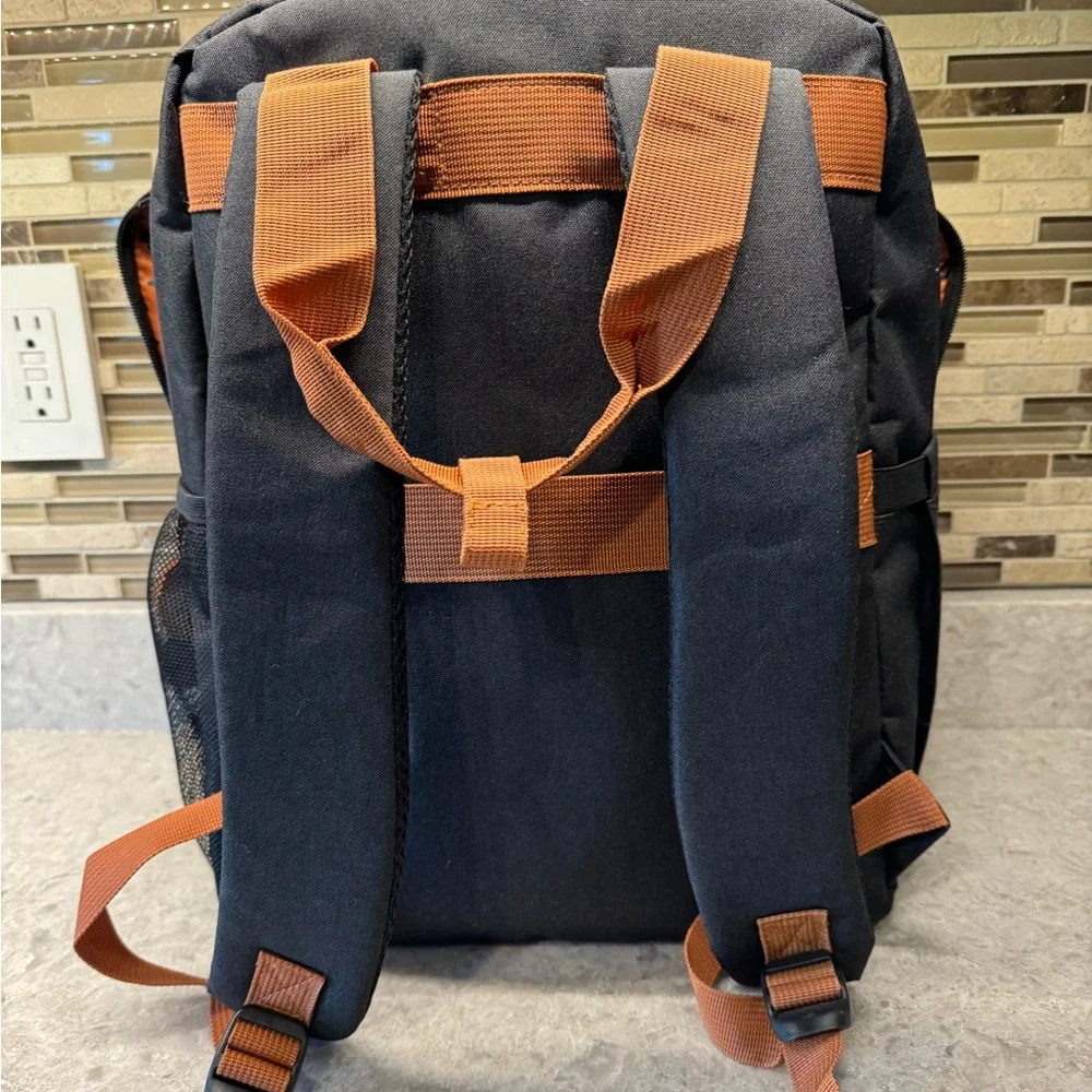 The Pawfect Pooch Carrier Backpack - Black and Tan